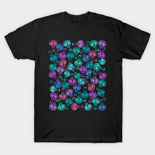 Mushroom Pattern T-Shirt by srojas26